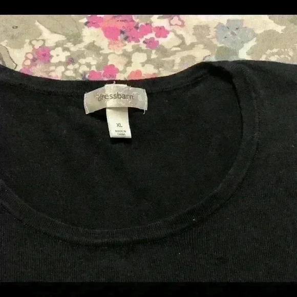 Womens black Dress Barn Size XL top​​​​​​​​​​​​​​​​​​​​ - Picture 3 of 5